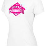 Camiseta mujer blanca Santa Barbara Fight