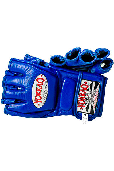 Tokkao Blue Competition MMA guantes con pulgar2